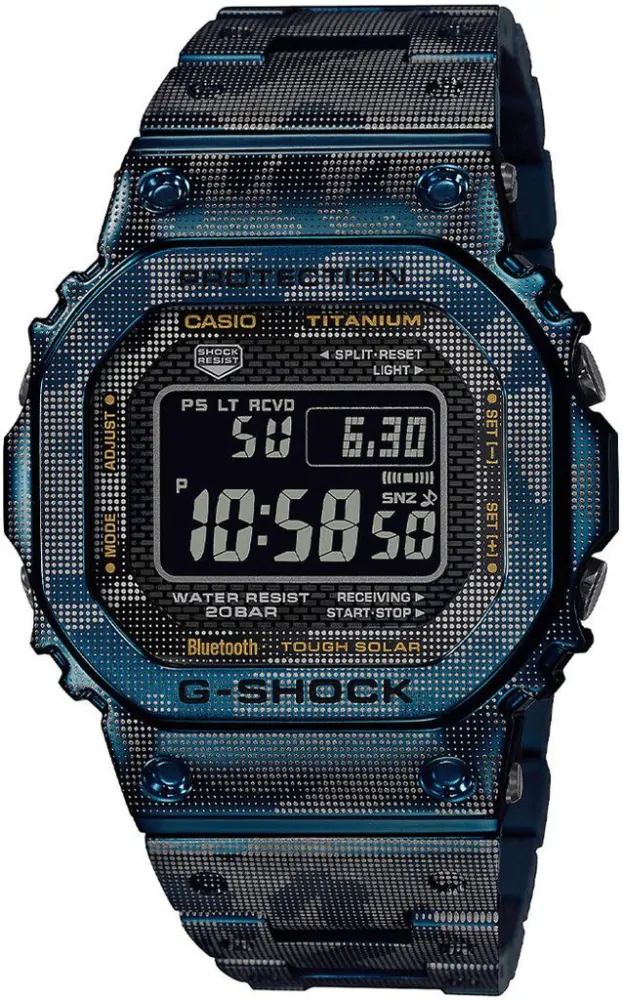 Pánské hodinky Casio G-Shock GMW-B5000TCF-2ER Titanium Blue Camouflage