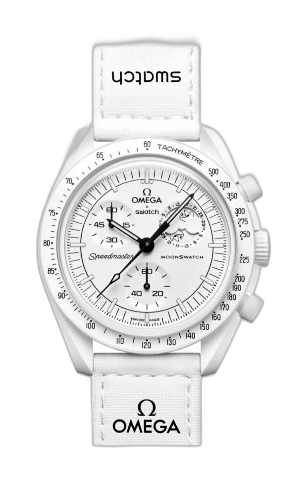 Omega Swatch MISSION TO THE MOONPHASE - FULL MOON SO33W700