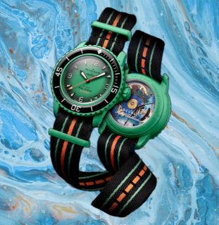 Blancpain x Swatch Bioceramic Scuba Fifty INDIAN OCEAN SO35I100