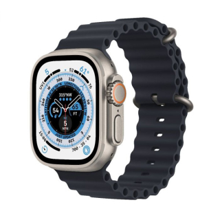 Apple Watch Ultra GPS + Cellular, 49mm titanové pouzdro s tmavě inkoustovým oceánským řemínkem