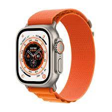Apple Watch Ultra GPS + Cellular, 49mm titanové pouzdro s oranžovým alpským tahem - L