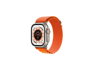 Apple Watch Ultra GPS + Cellular, 49mm titanové pouzdro s oranžovým alpským tahem - S