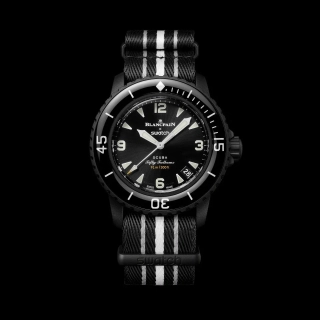 Blancpain x Swatch Bioceramic Scuba Fifty OCEAN OF STORMS SO35B400