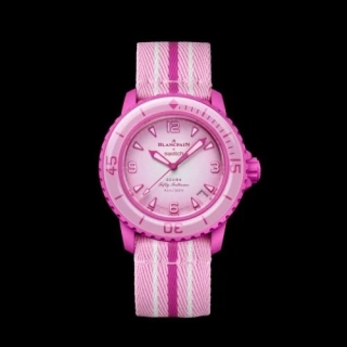 Blancpain x Swatch Bioceramic Scuba Fifty PINK OCEAN SO35P400 