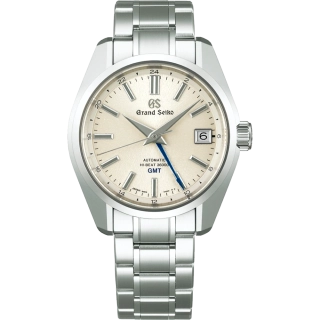 Pánské hodinky Grand Seiko Heritage Collection Hi-Beat 40 MM GMT SS White Dial SBGJ263