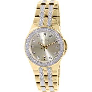 Bulova Crystal 98B174 Gold