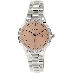 Bulova Diamond 96R175 Metallic Silver