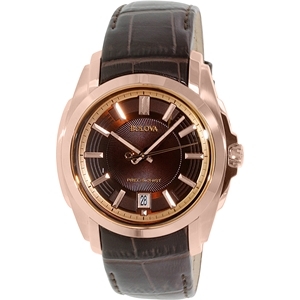 Bulova Precisionist 97B110 Brown Calf Skin